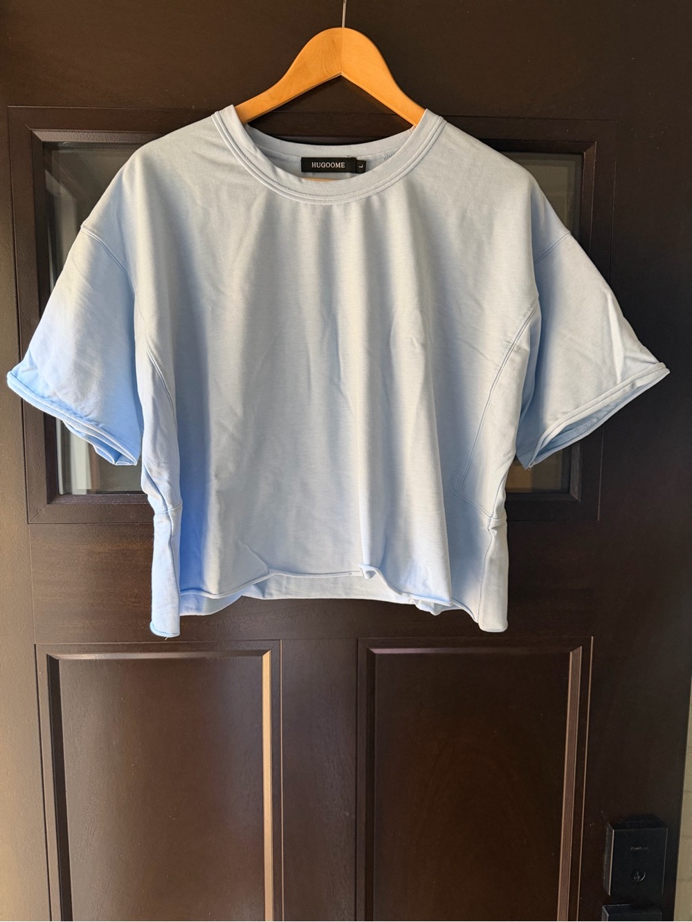Hugo Gomme Light Blue Cropped Tee